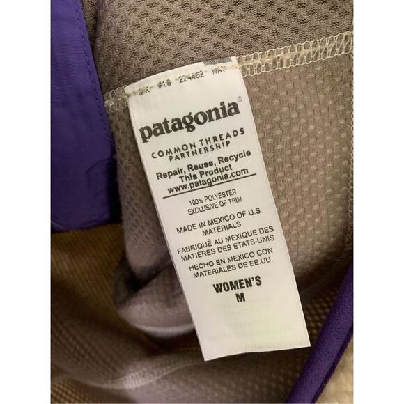 Patagonia Classic Retro-X Natural Purple Deep Pile Jacket Women's size Medium - Picture 6 of 7